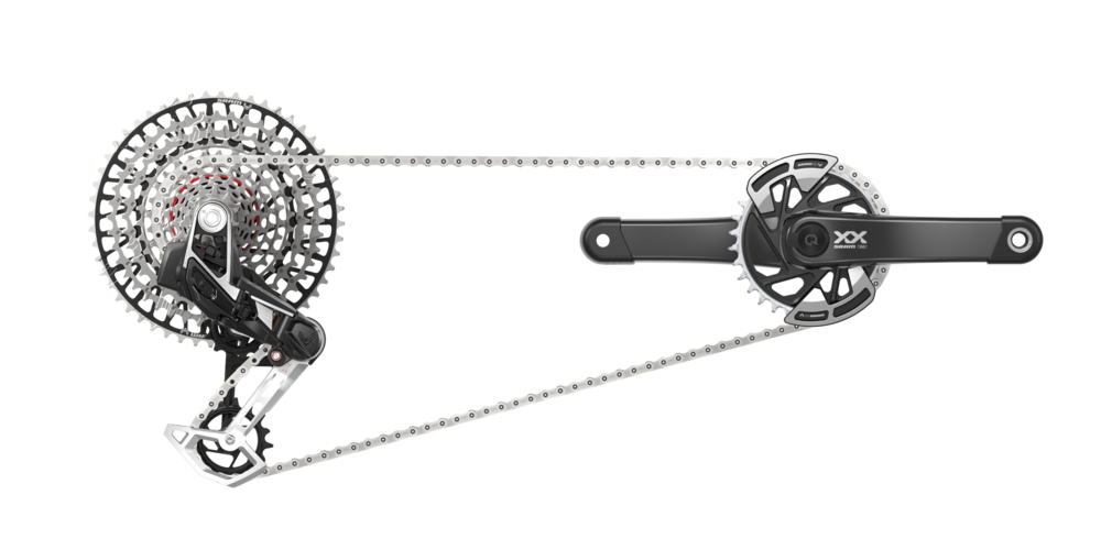 SRAM XX SL T-Type Eagle Transmission Groupset - 175mm Crank, 34t Chainring, AXS POD Controller, 10-52t Cassette, Rear Derailleur, Chain